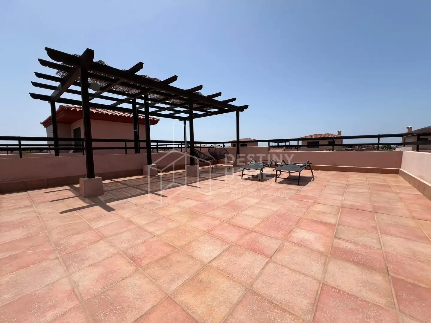 Terrassa de Casa adosada en venda en La Oliva amb Jardí privat, Terrassa i Moblat