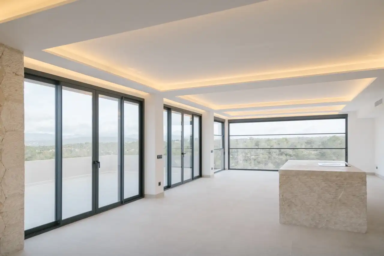 Sala d'estar de Casa o xalet en venda en  Palma de Mallorca amb Aire condicionat, Jardí privat i Terrassa