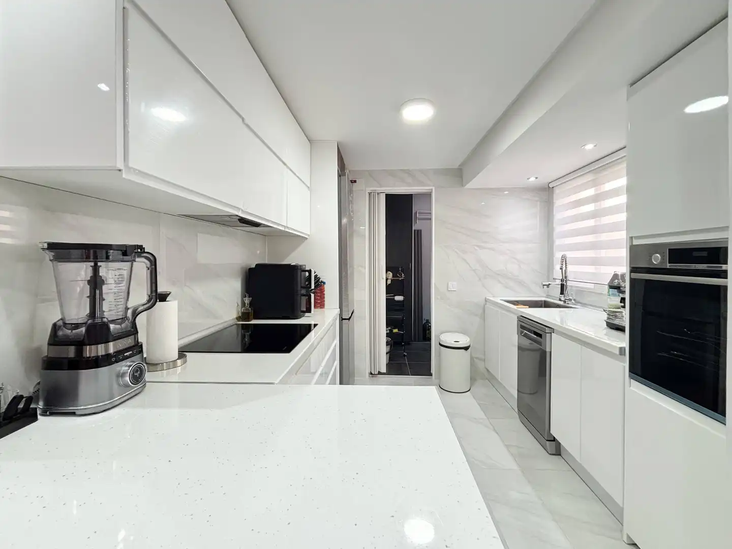 Kitchen of Flat for sale in  Valencia Capital  with Air Conditioner, Furnished and Balcony