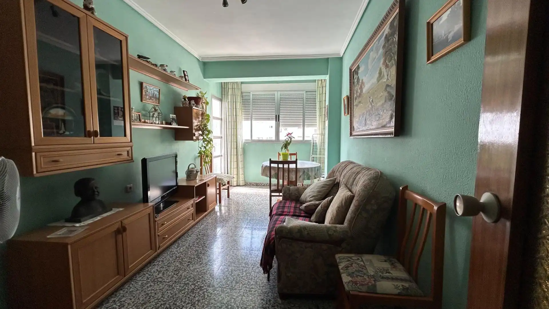 Sala de estar de Piso en venta en Valencia con Aire acondicionado y Balcón
