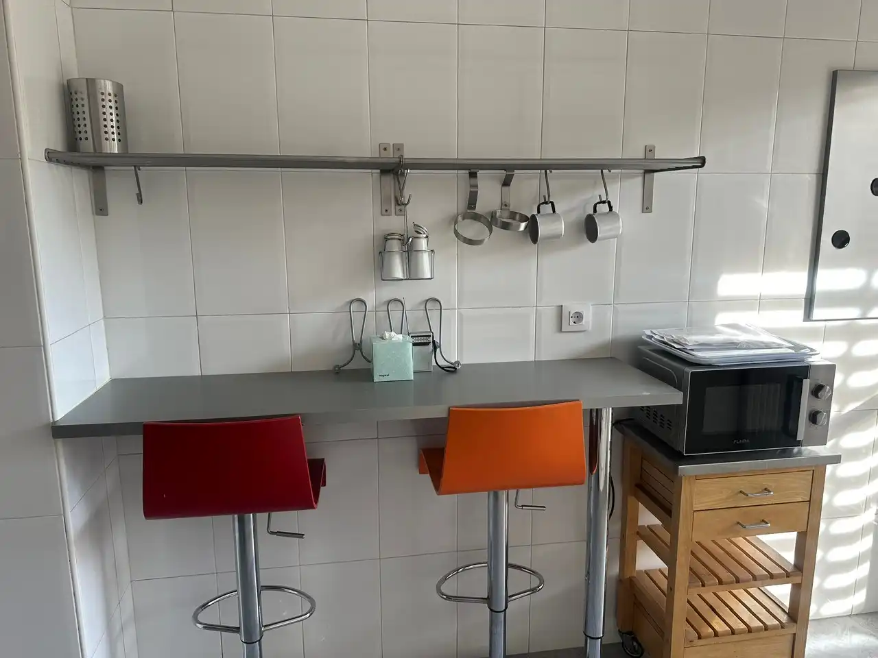 Cocina de Piso de alquiler en  Pamplona / Iruña con Calefacción, Amueblado y Horno