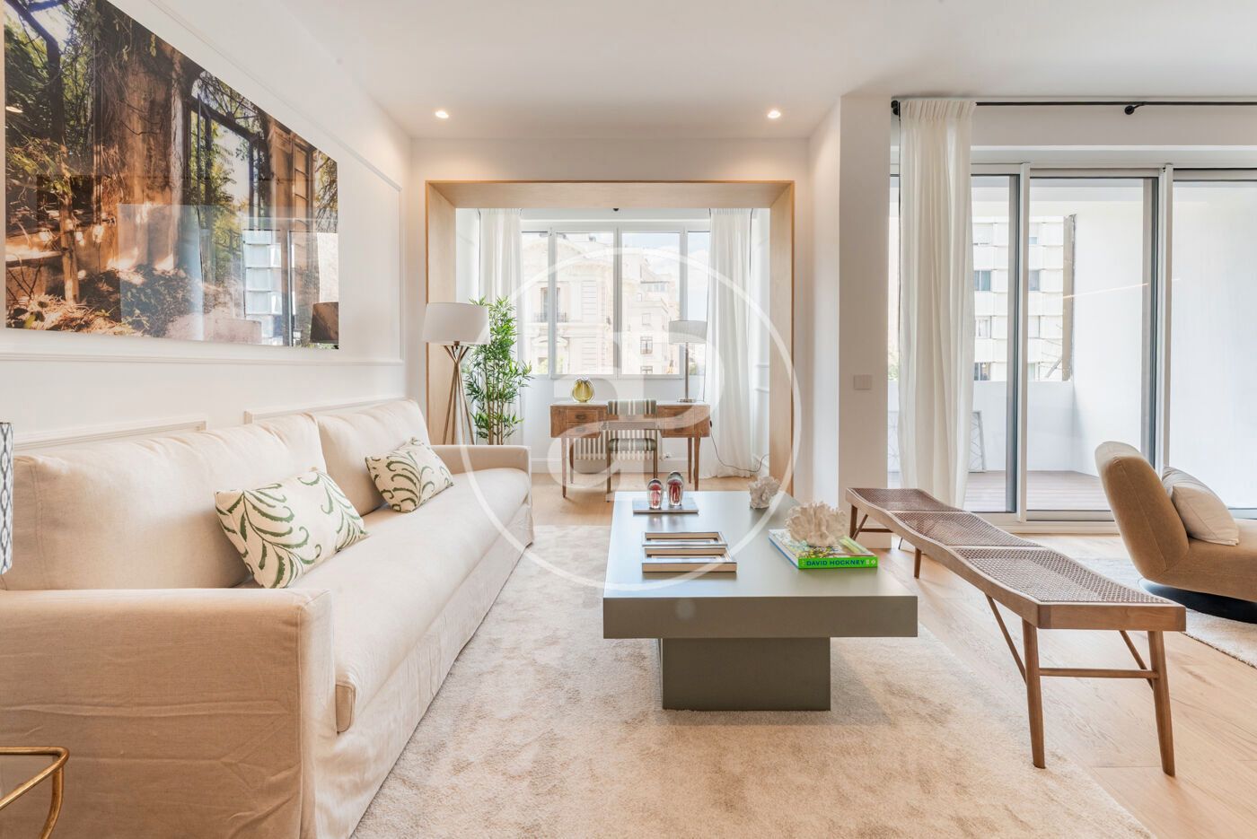 Sala de estar de Piso en venta en  Madrid Capital con Aire acondicionado, Calefacción y Terraza