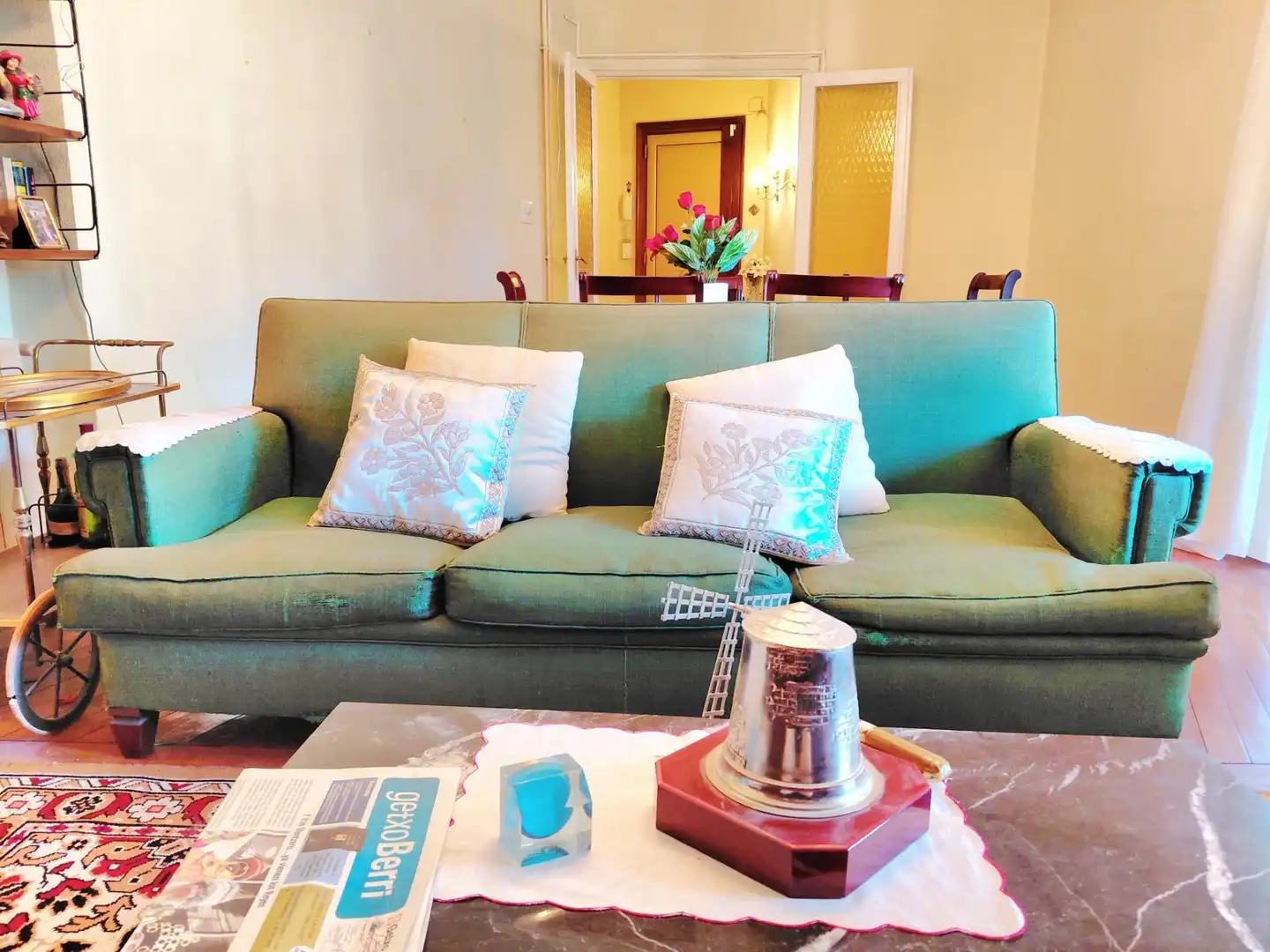 Sala de estar de Piso en venta en Getxo  con Calefacción, Terraza y Amueblado