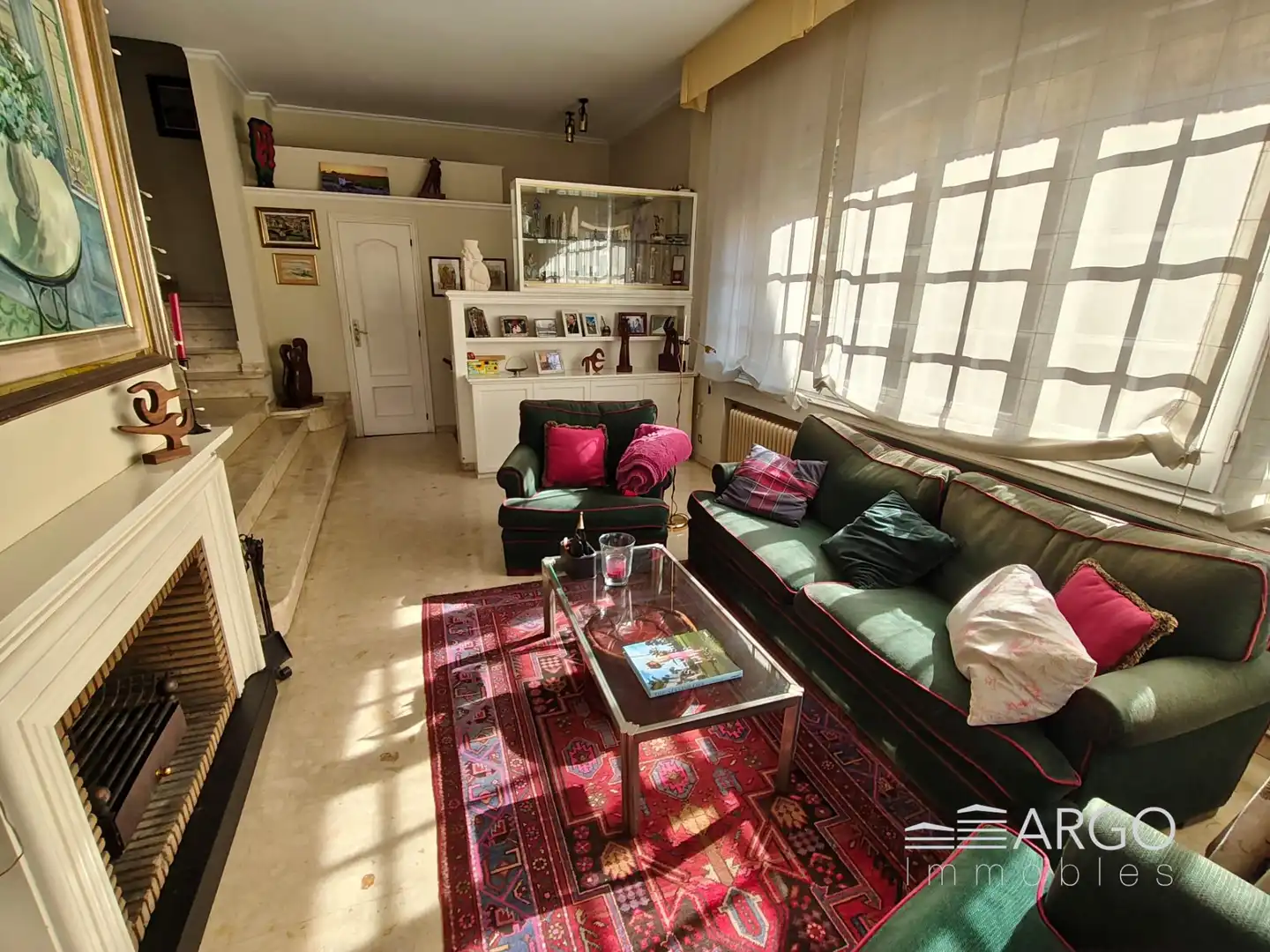 Sala d'estar de Casa o xalet en venda en Montcada i Reixac amb Aire condicionat i Jardí privat