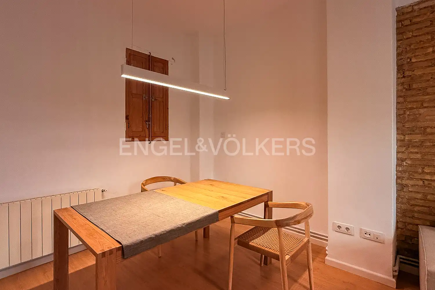 Esszimmer von Wohnung zur Miete in Valencia mit Heizung, Möbliert und Balkon