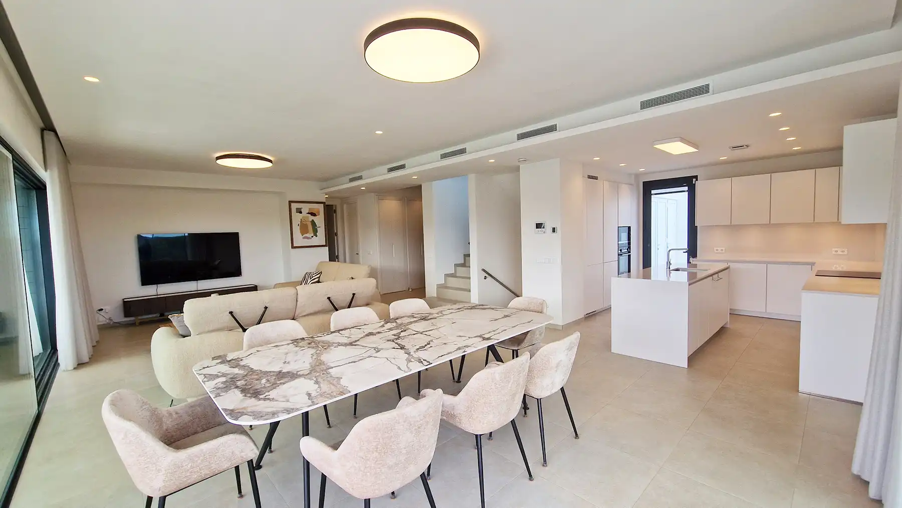 Comedor de Casa o chalet en venta en Mijas con Aire acondicionado, Jardín privado y Terraza