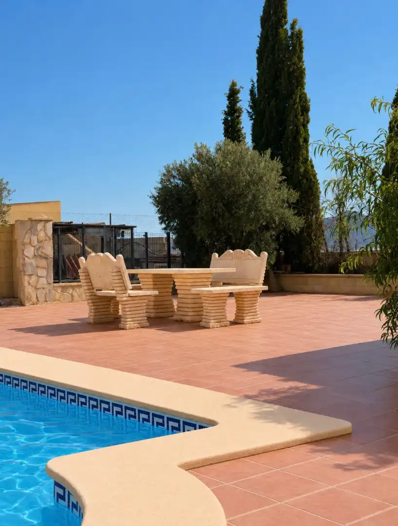 Terrassa de Casa o xalet en venda en Alicante / Alacant amb Jardí privat, Terrassa i Piscina