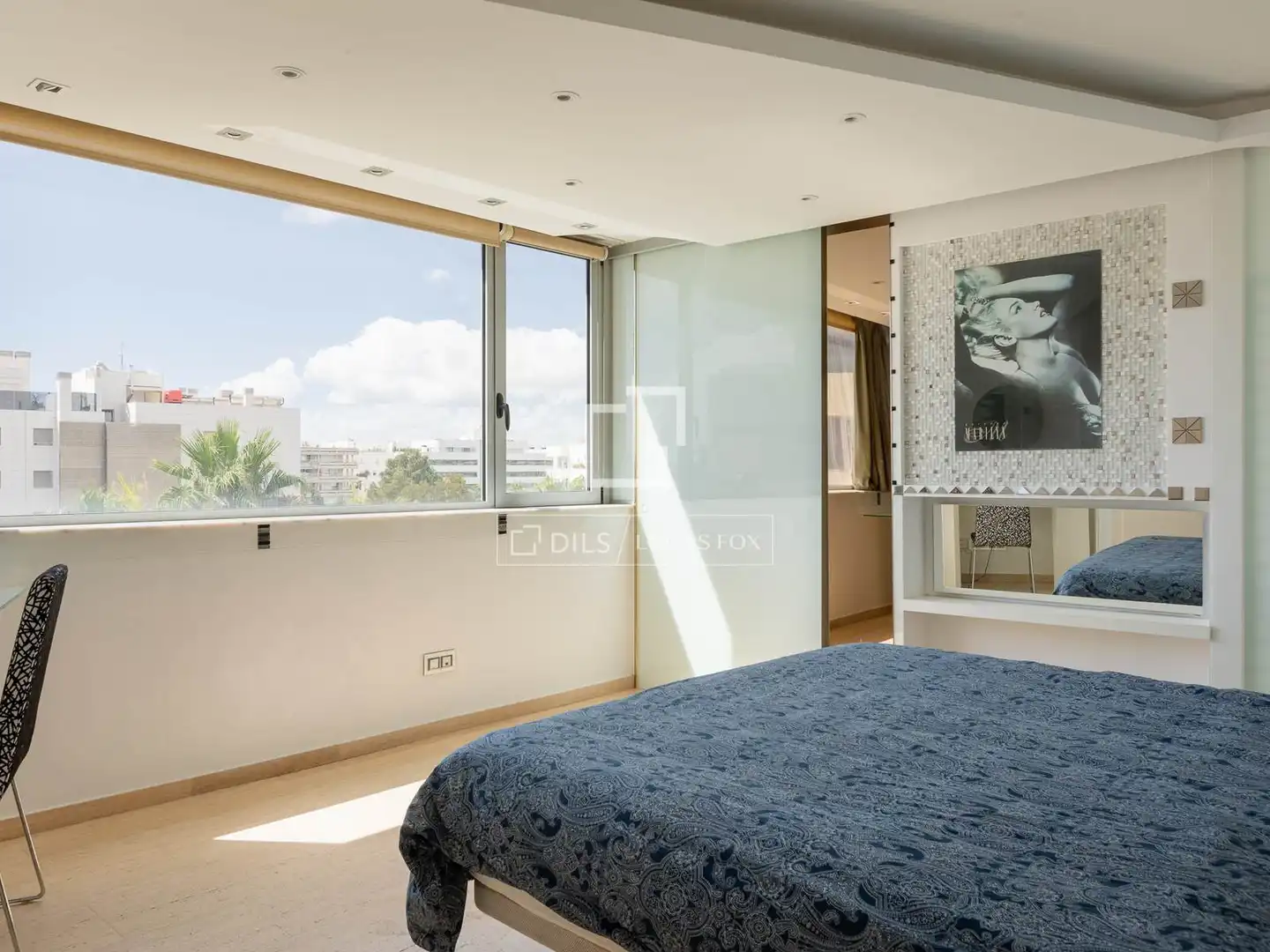 Bedroom of Flat for sale in Eivissa  with Air Conditioner, Swimming Pool and Furnished