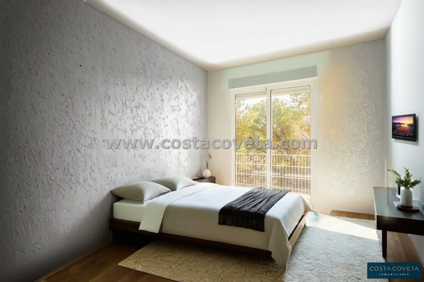 Schlafzimmer von Haus oder Chalet zum Verkauf in El Campello mit Klimaanlage, Privatgarten und Terrasse