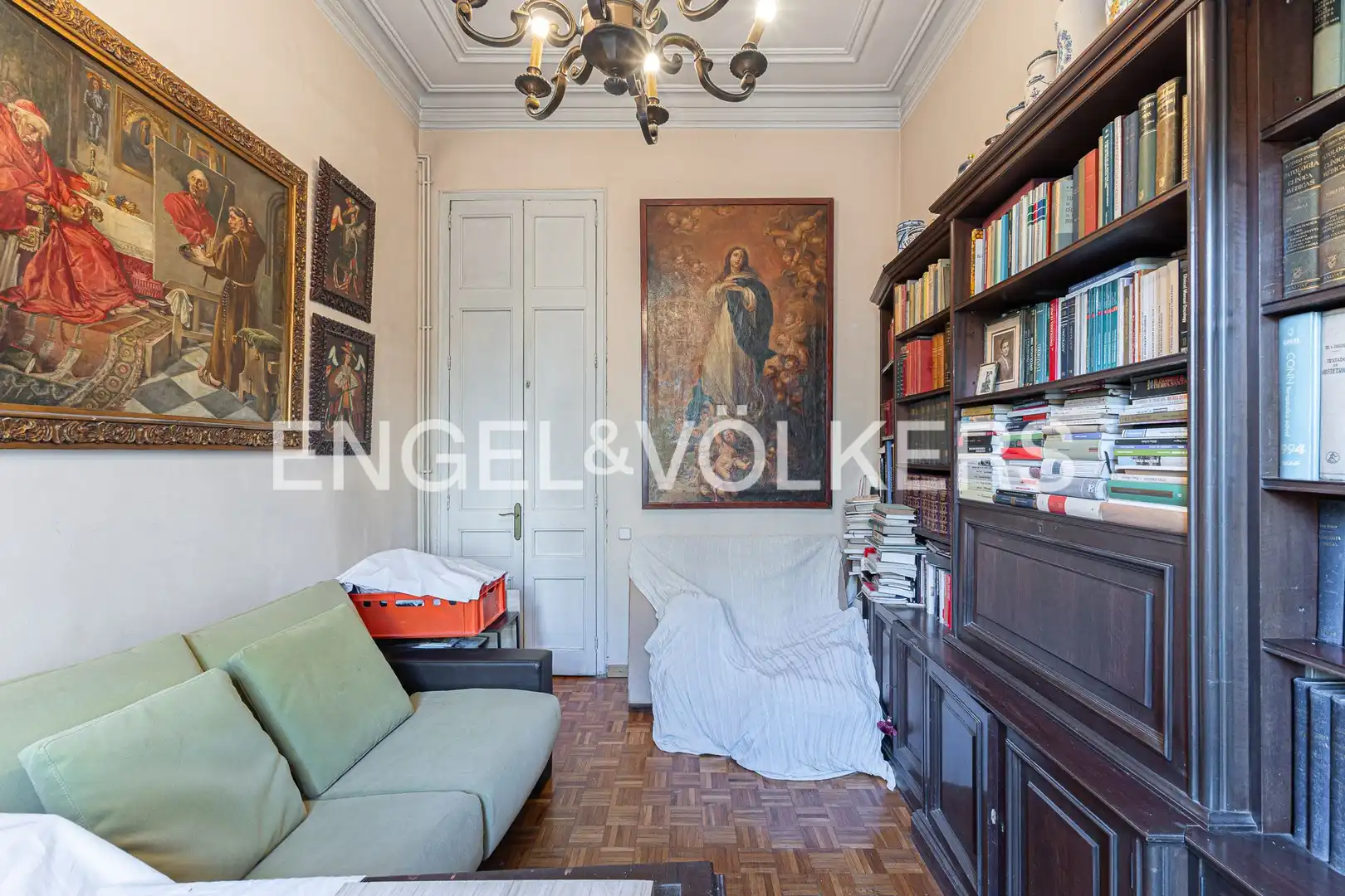 Sala de estar de Piso en venta en Barcelona con Aire acondicionado, Calefacción y Parquet
