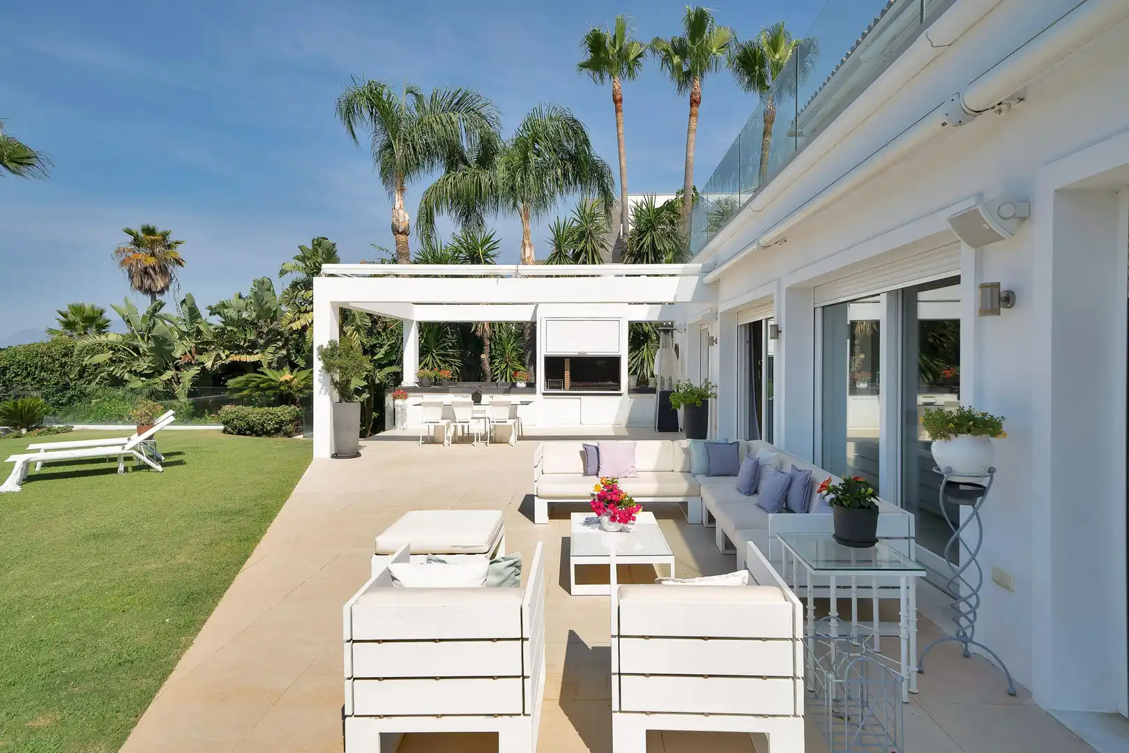 Terraza de Casa o chalet en venta en Marbella con Calefacción, Jardín privado y Terraza