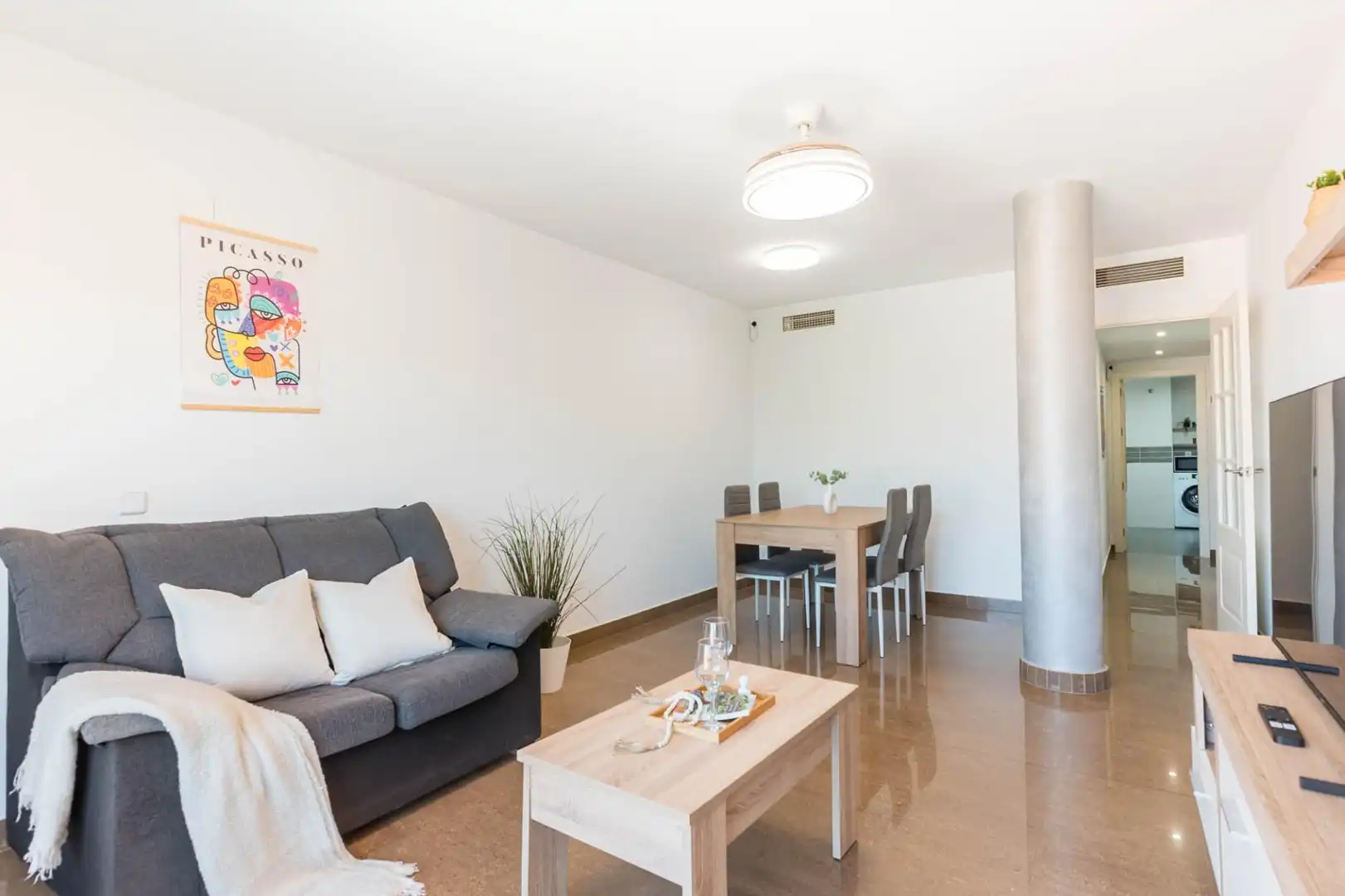 Living room of Flat for sale in Murcia  with Air Conditioner, Balcony and Alarm