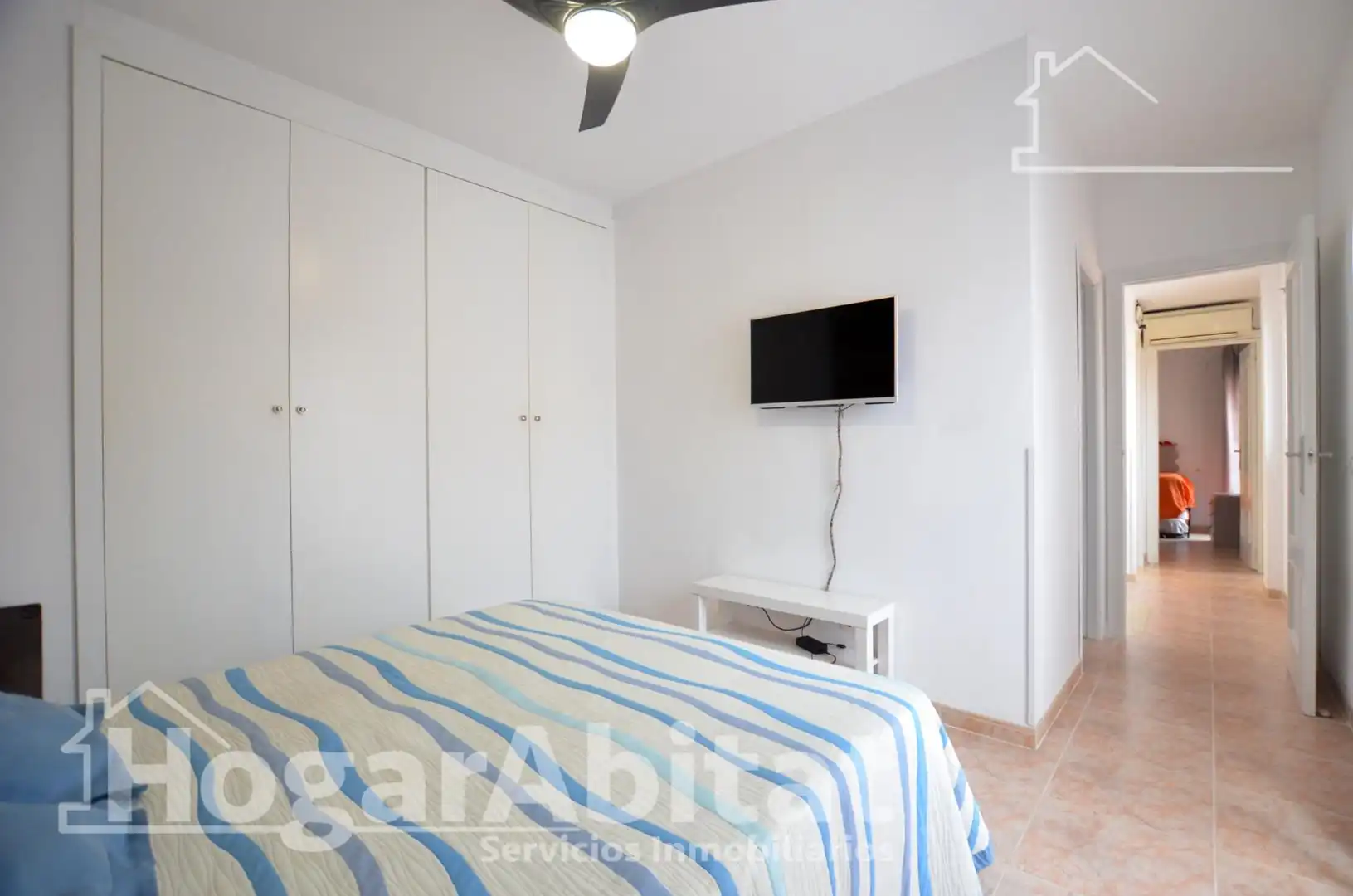 Schlafzimmer von Einfamilien-Reihenhaus zum Verkauf in Cullera mit Privatgarten, Terrasse und Abstellraum