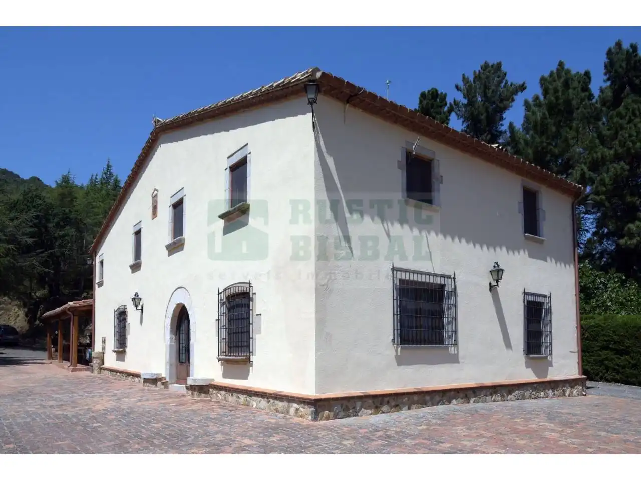 Vista exterior de Finca rústica en venda en Tordera amb Calefacció i Piscina