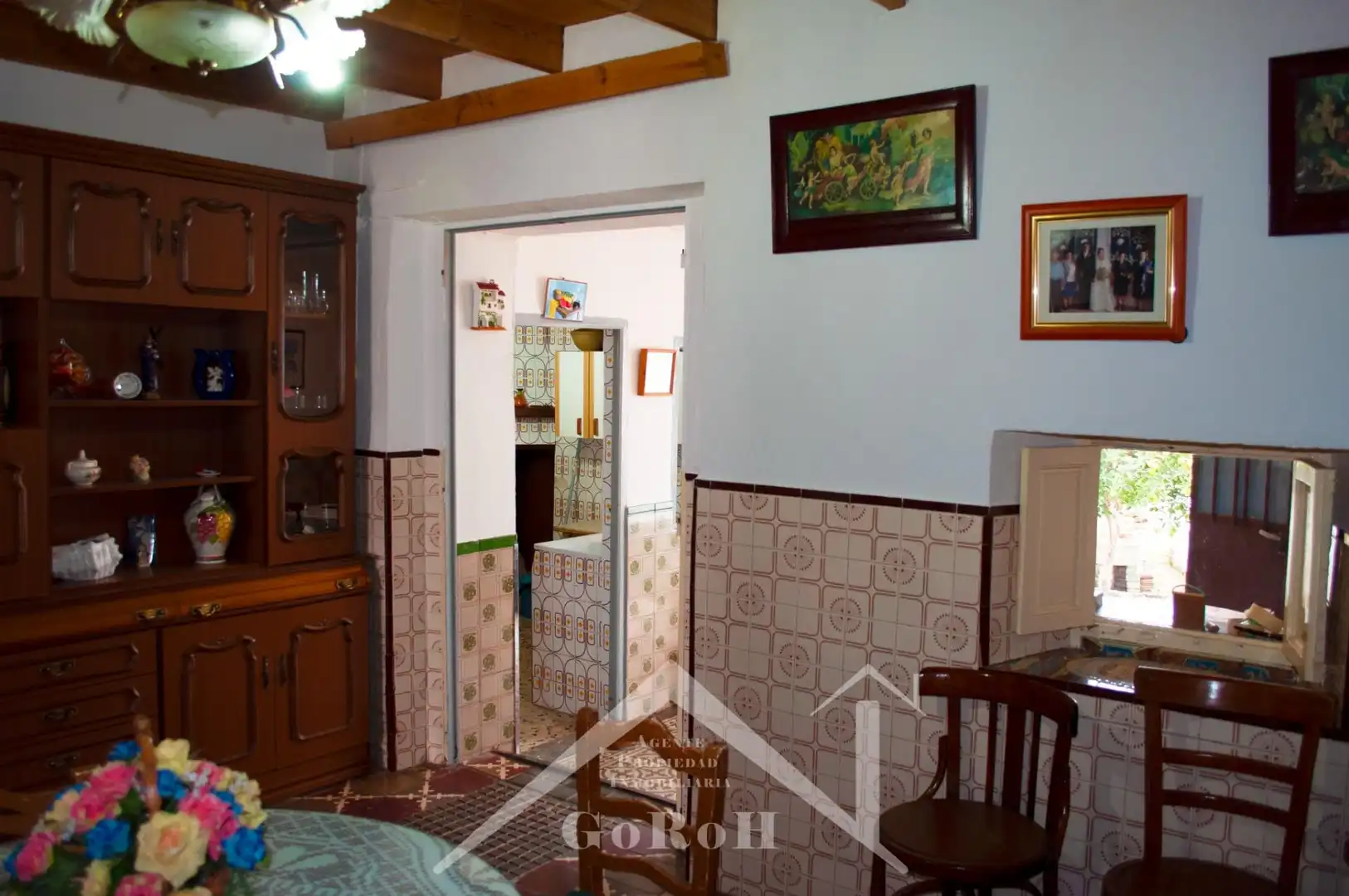 Cuina de Casa adosada en venda en Almadén de la Plata amb Traster i Moblat