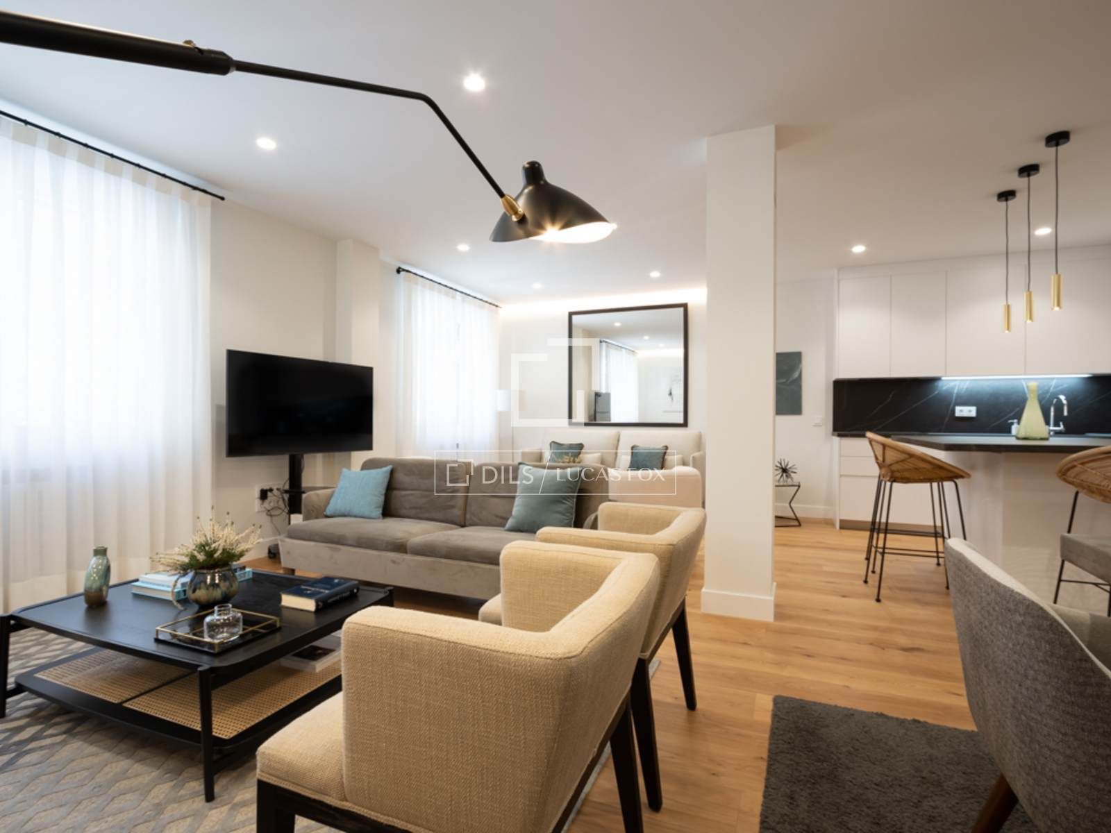 Living room of Flat to rent in Sant Miquel de Fluvià  with Air Conditioner and Furnished