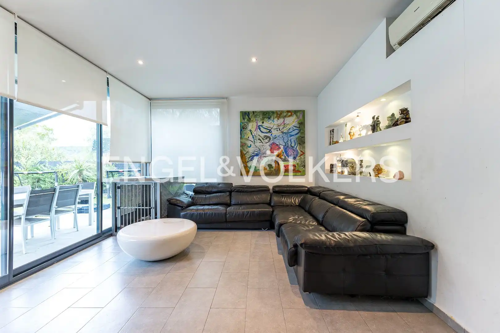 Sala de estar de Casa o chalet de alquiler en Sant Pere de Ribes con Aire acondicionado, Calefacción y Jardín privado