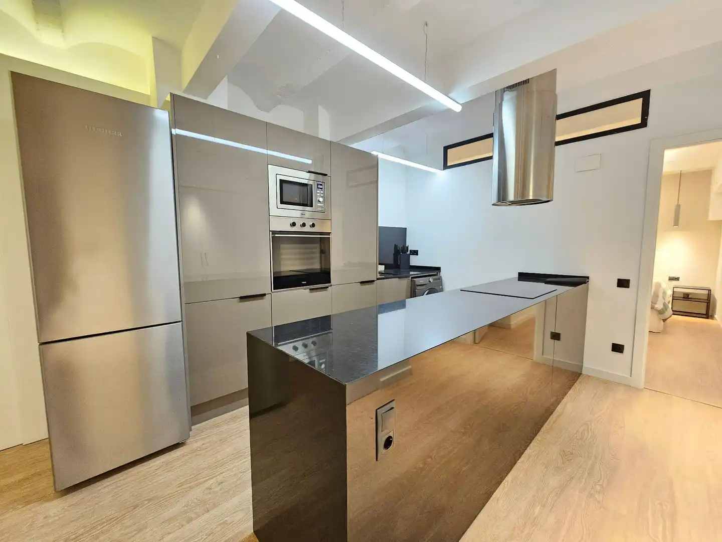 Kitchen of Flat for rent in Barcelona  with Air Conditioner and Furnished