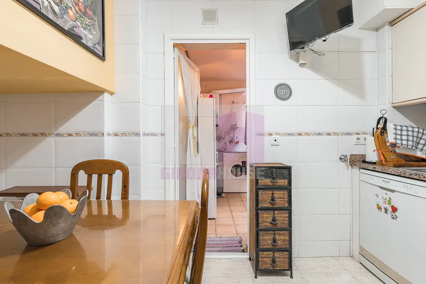 Cocina de Dúplex en venta en Salt con Calefacción, Terraza y Amueblado