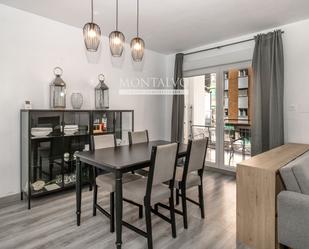 Dining room of Flat to rent in  Granada Capital  with Parquet flooring, Terrace and Furnished