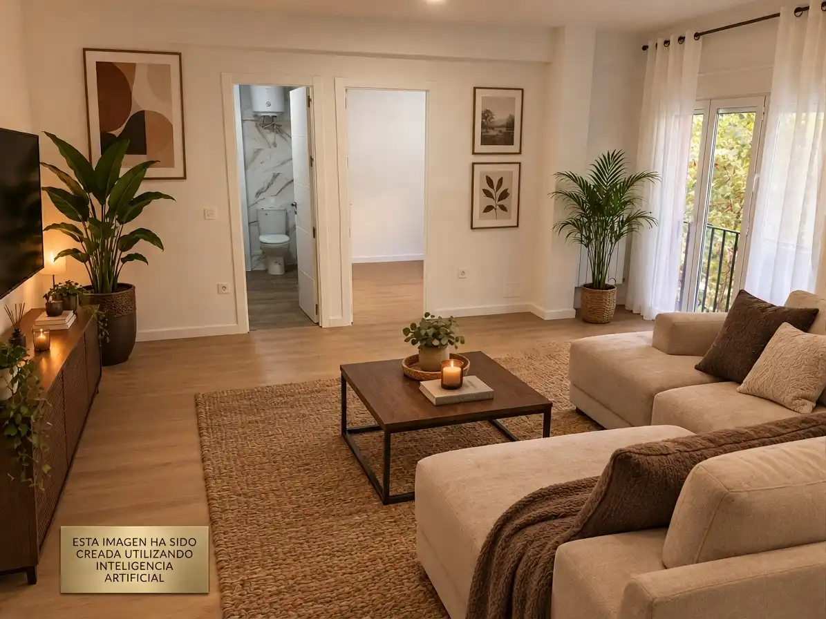 Living room of Flat for sale in El Perchel