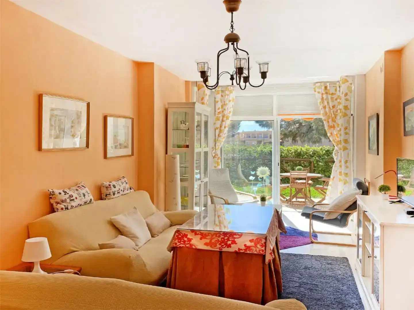 Sala de estar de Piso en venta en Islantilla con Aire acondicionado, Piscina y Balcón