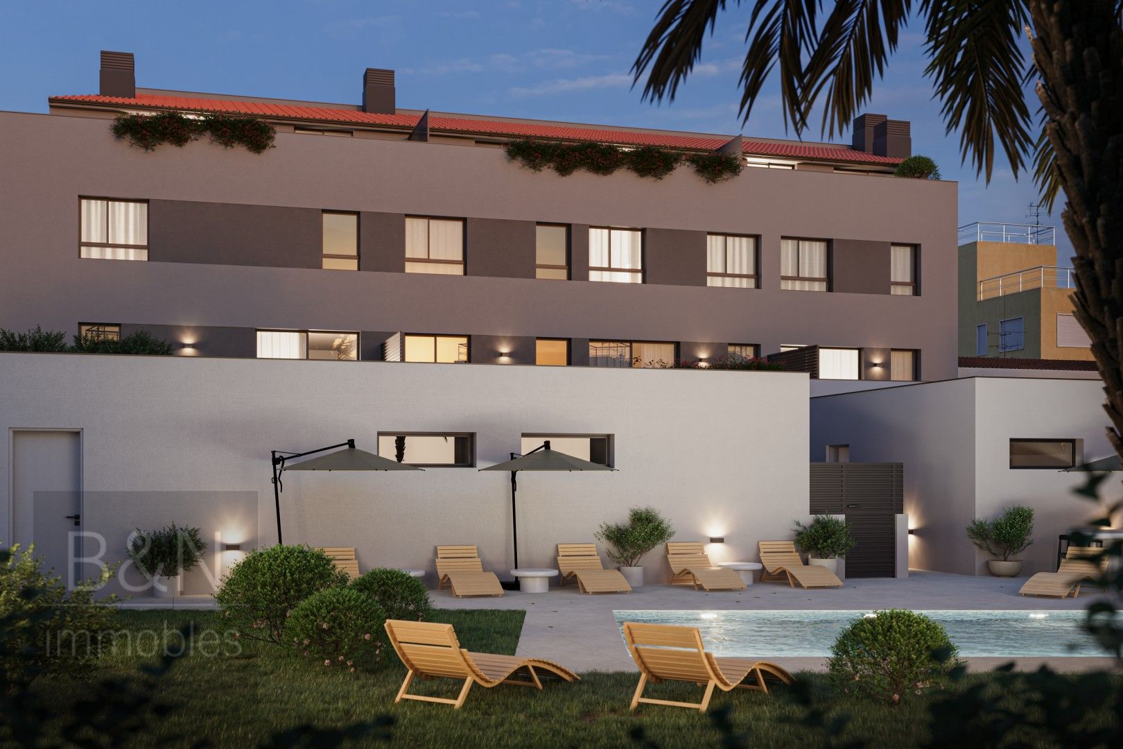 Vista exterior de Dúplex en venta en Terrassa con Terraza y Piscina