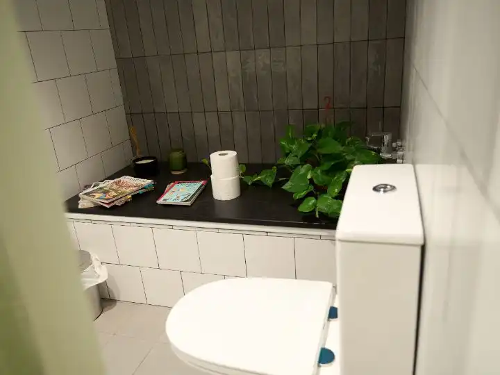 Badezimmer von Büro zur Miete in Sevilla mit Klimaanlage, Heizung und Möbliert