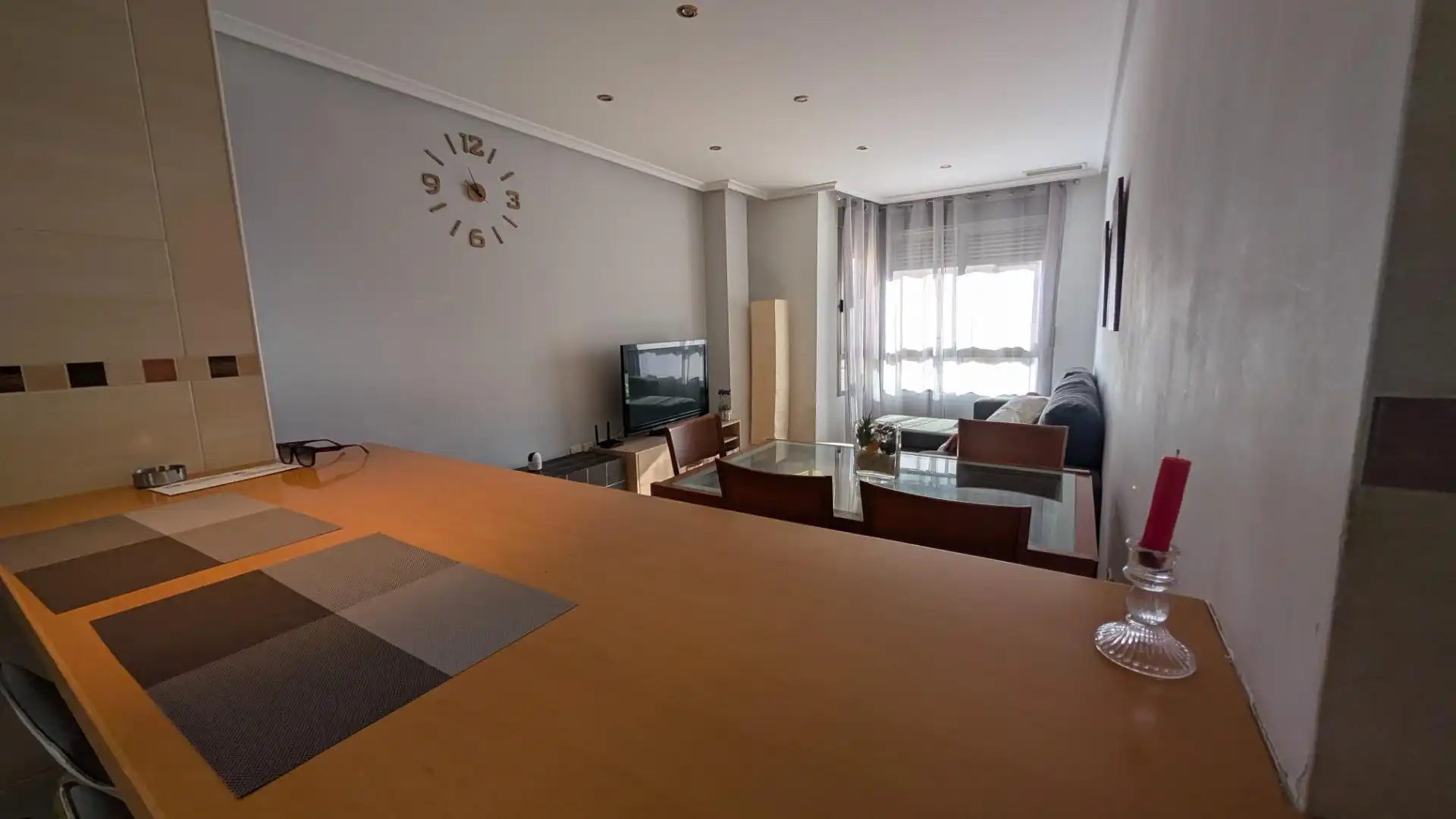 Dining room of Flat for rent in Elche / Elx  with Air Conditioner, Terrace and Furnished