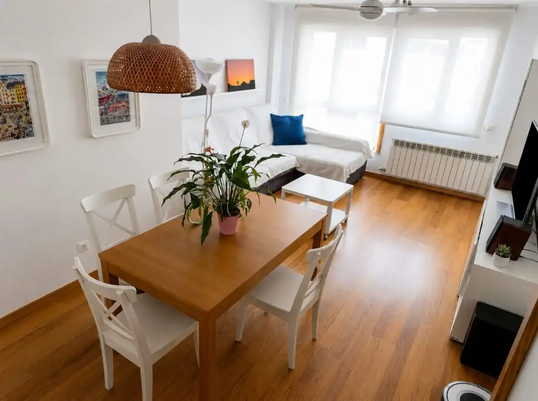 Living room of Flat for rent in Santiago de Compostela   with Furnished
