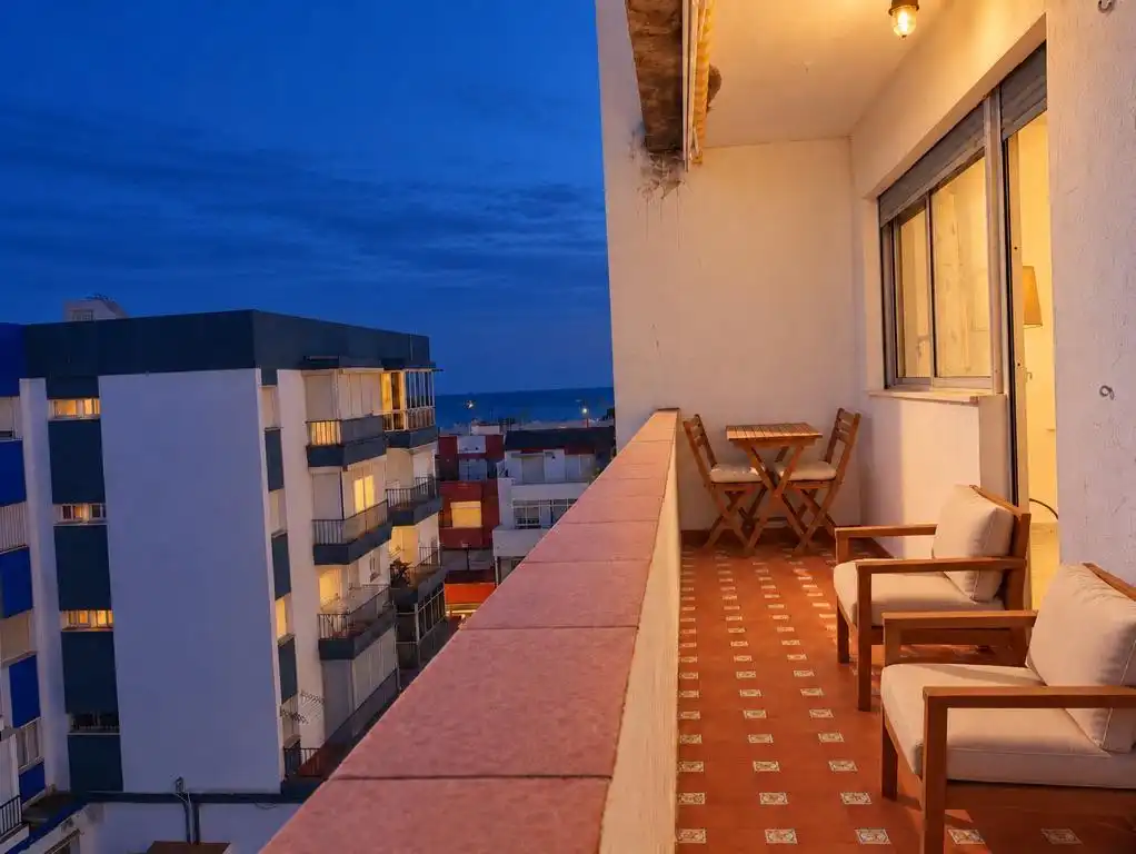 Terraza de Apartamento en venta en La Antilla con Aire acondicionado, Terraza y Amueblado