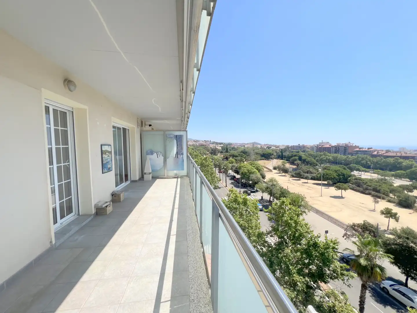 Terraza de Piso de alquiler en Mataró con Aire acondicionado, Calefacción y Parquet