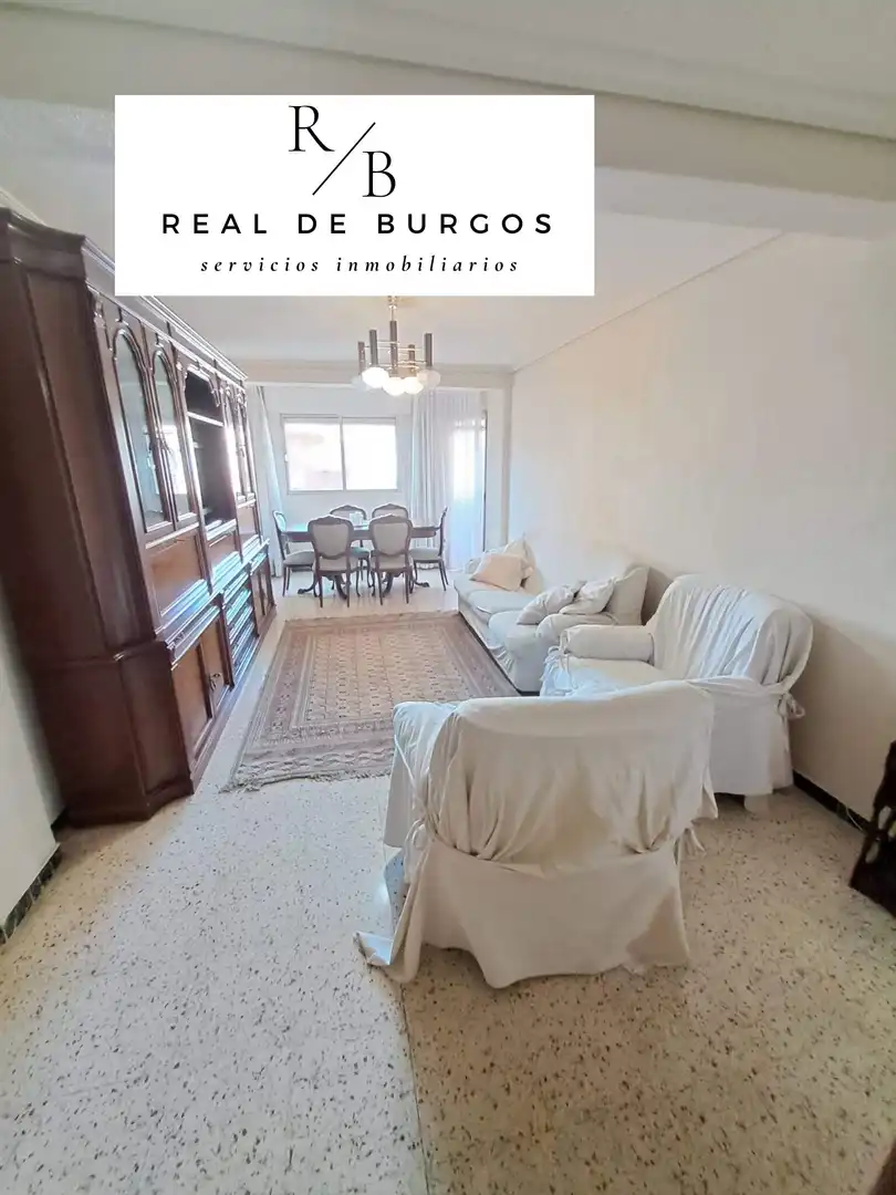 Living room of Flat for rent in Valladolid  with Heating, Terrace and Furnished