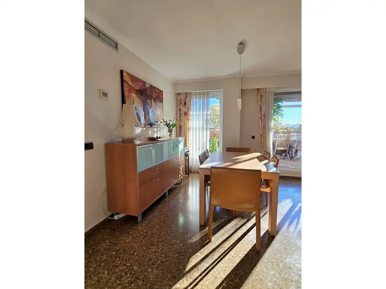 Esszimmer von Dachboden zum Verkauf in Valencia mit Klimaanlage, Heizung und Terrasse