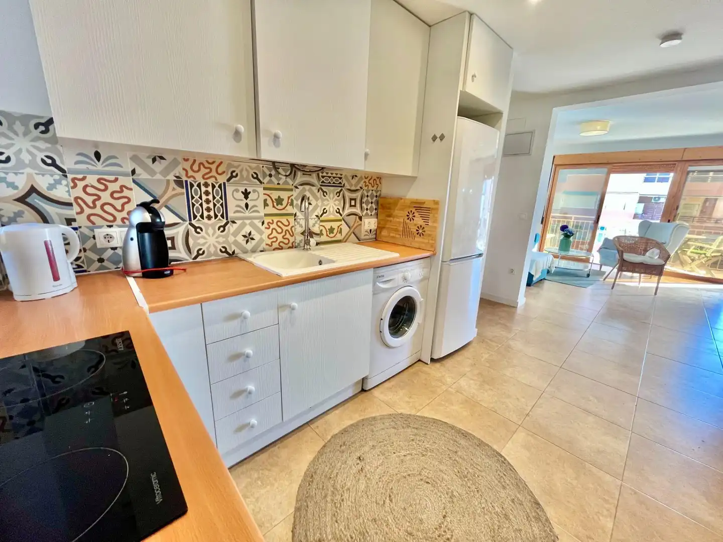 Küche von Wohnung zum Verkauf in El Campello mit Klimaanlage, Terrasse und Balkon