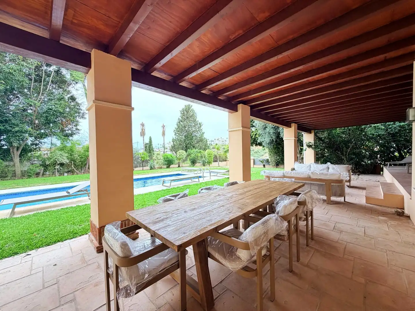 Terraza de Casa o chalet de alquiler en Benahavís con Aire acondicionado, Terraza y Trastero