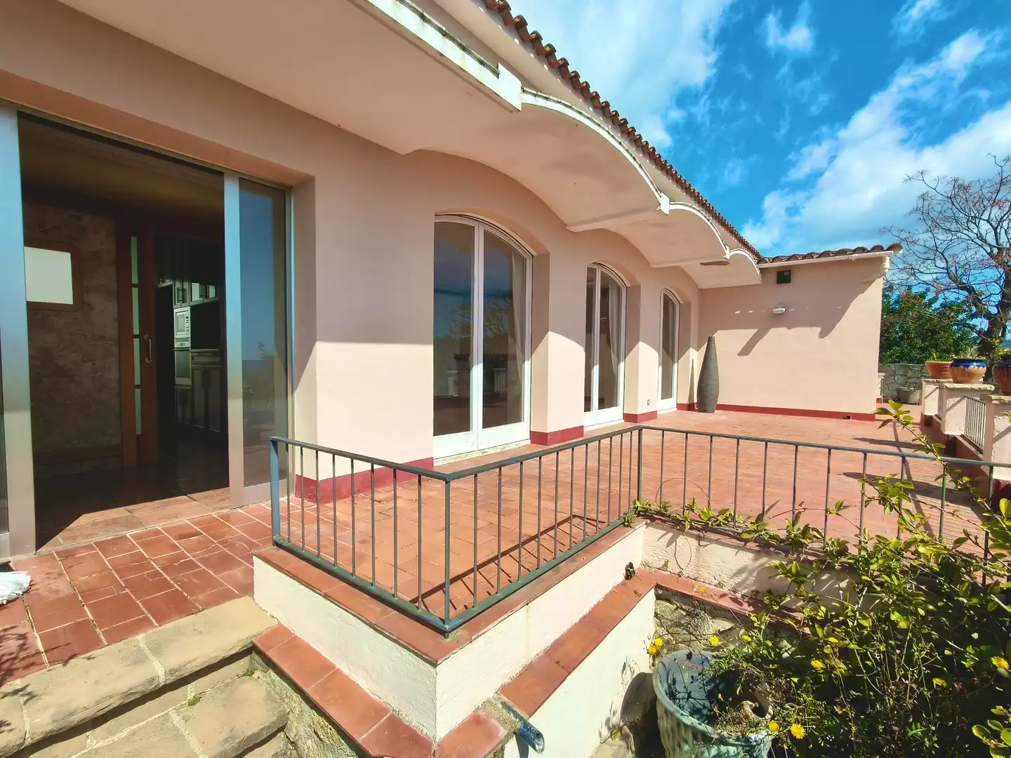 Terraza de Casa o chalet de alquiler en Caldes d'Estrac con Aire acondicionado, Calefacción y Jardín privado