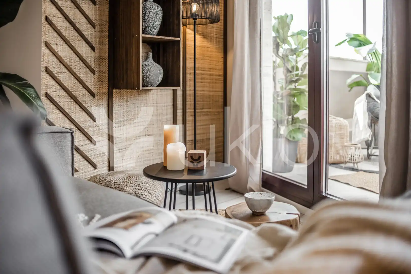 Sala de estar de Apartamento de alquiler en Madrid con Aire acondicionado, Calefacción y Terraza