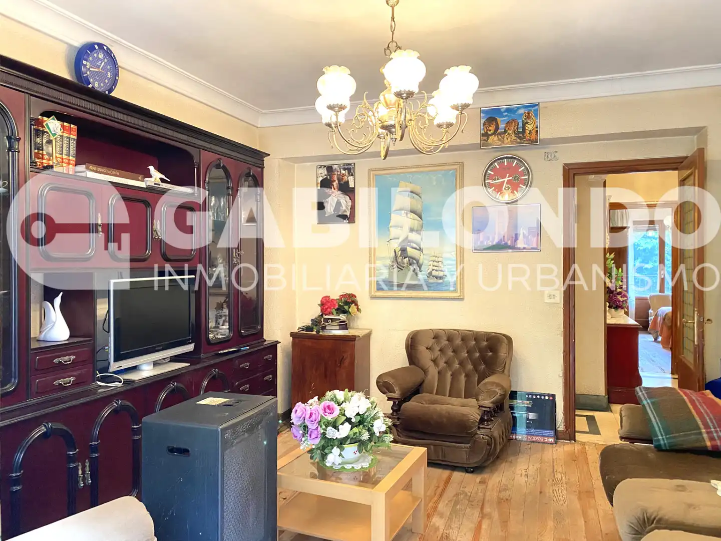 Sala de estar de Piso en venta en Elgoibar con Calefacción, Parquet y Trastero