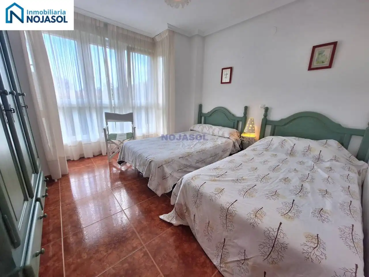 Schlafzimmer von Wohnung zur Miete in Noja mit Heizung, Privatgarten und Terrasse
