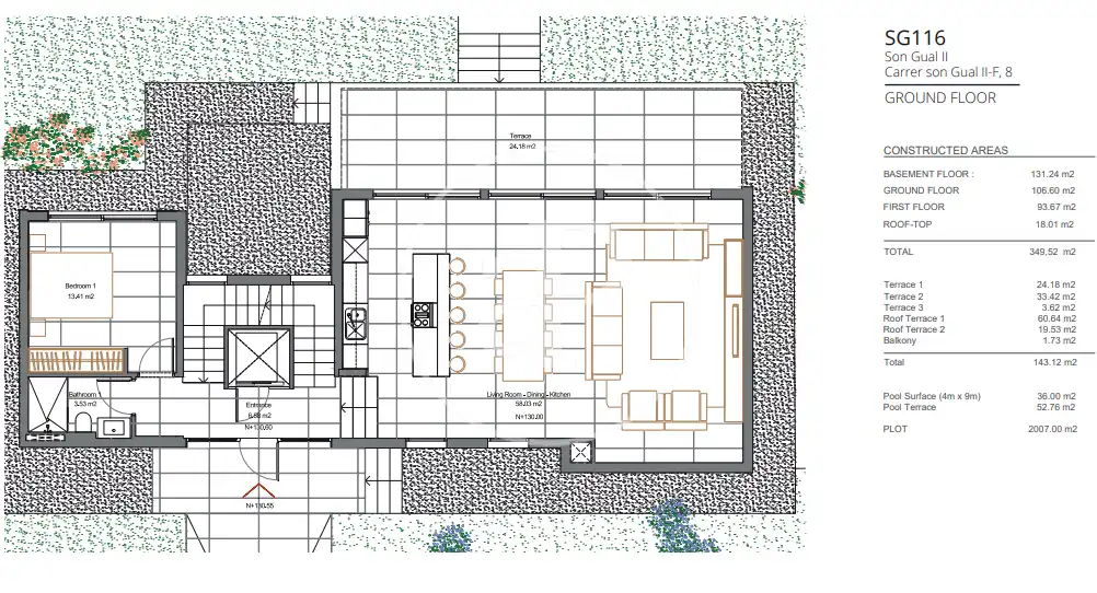 Casa o chalet en venta en  Palma de Mallorca con Aire acondicionado, Calefacción y Jardín privado