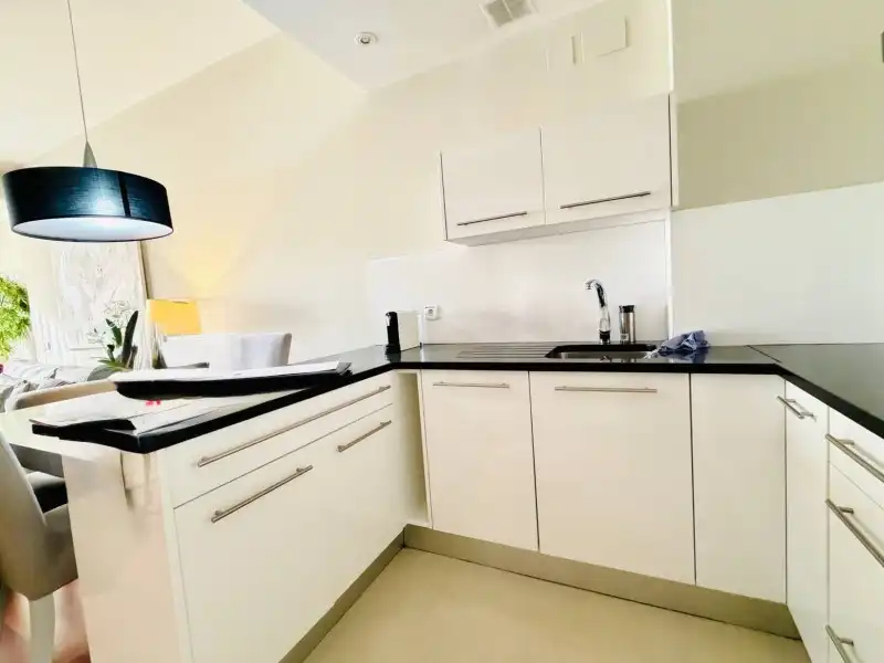 Kitchen of Apartments for rent in Madrid  with Air Conditioner, Private garden and Parquet flooring