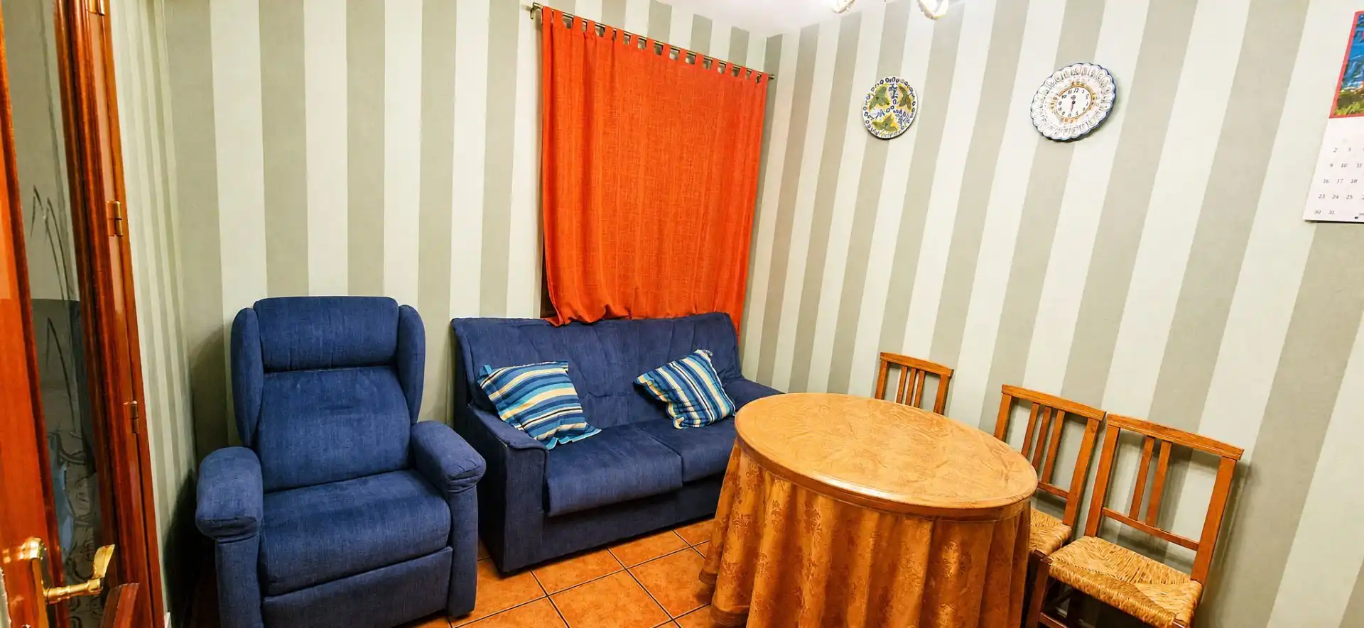 Living room of Houses for sale in Guijo de Santa Bárbara  with Terrace and Furnished