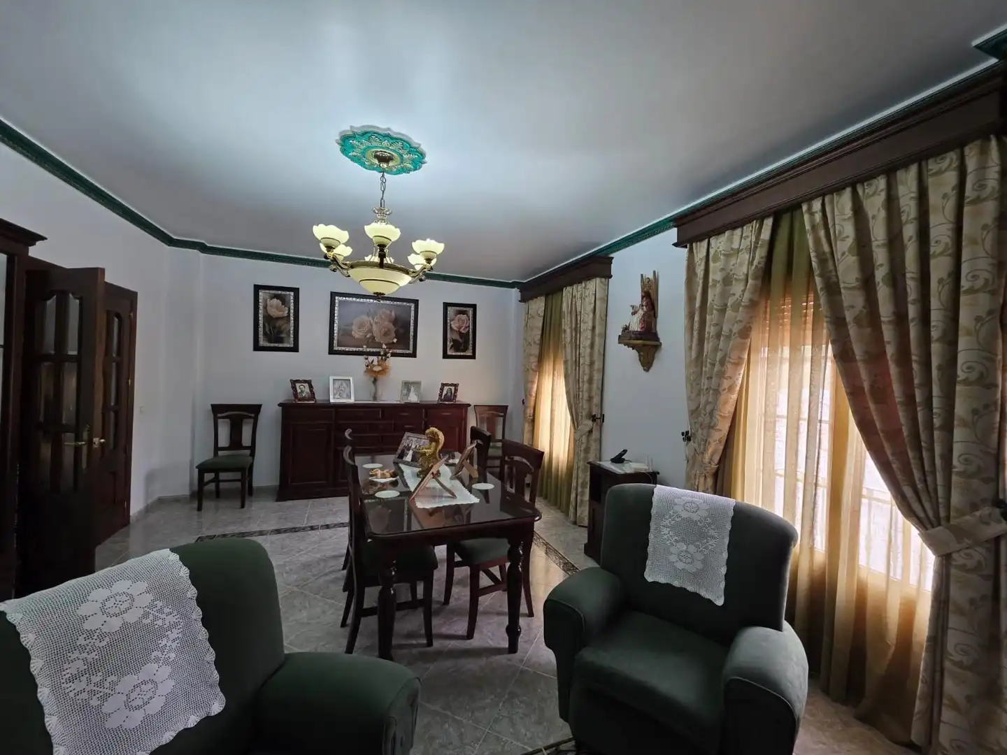 Dining room of Houses for sale in Cuevas Bajas  with Air Conditioner, Heating and Terrace