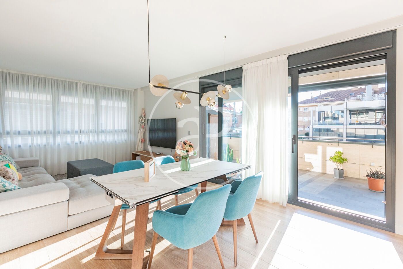 Dining room of Flat for sale in Pozuelo de Alarcón  with Air Conditioner, Heating and Private garden