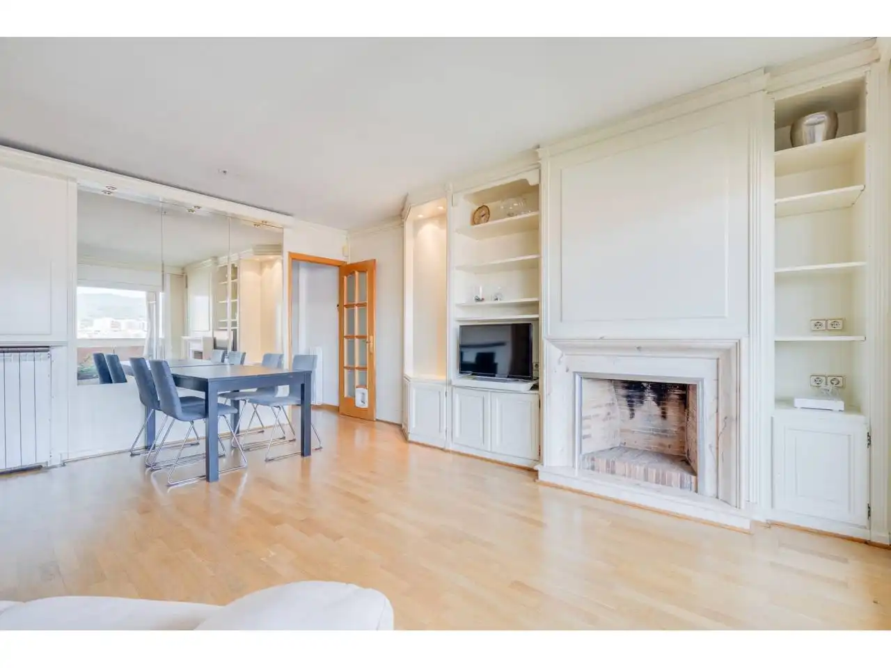 Living room of Duplexes for sale in Terrassa  with Heating, Parquet flooring and Terrace