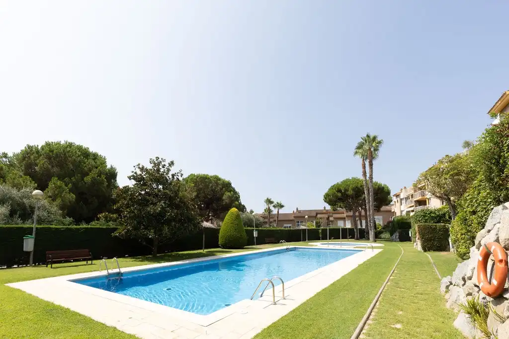 Schwimmbecken von Wohnung zur Miete in Sant Andreu de Llavaneres mit Schwimmbad