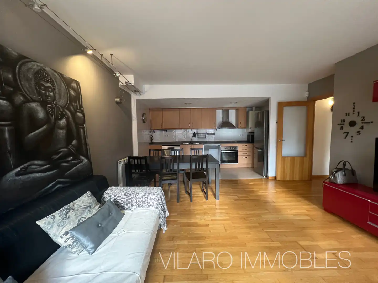 Sala de estar de Piso en venta en Sant Vicenç de Castellet con Aire acondicionado, Calefacción y Parquet