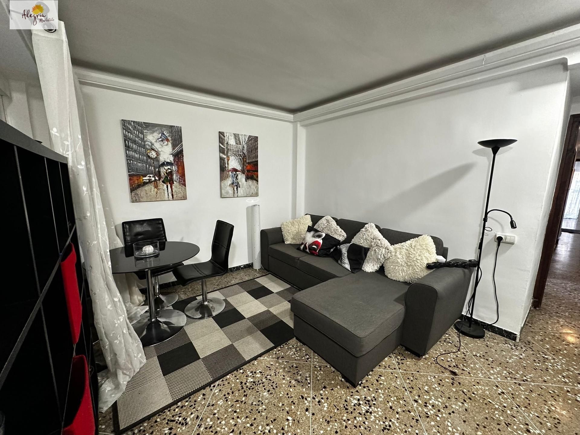 Living room of Apartment to rent in  Valencia Capital  with Air Conditioner and Balcony