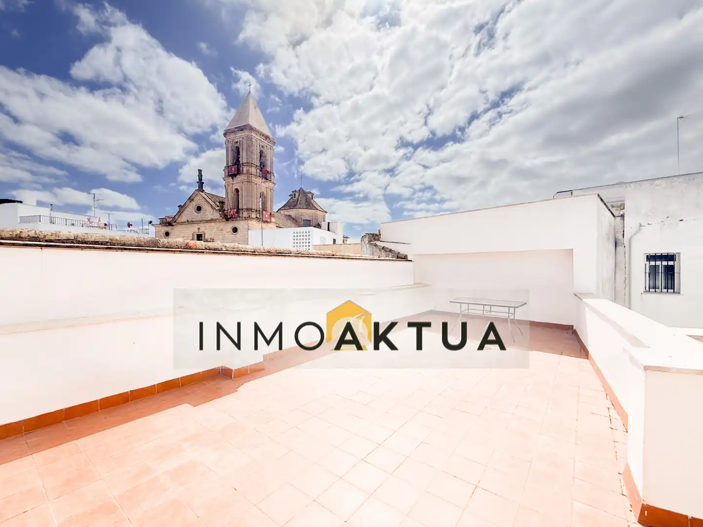 Terraza de Apartamento de alquiler en Jerez de la Frontera con Aire acondicionado, Trastero y Amueblado